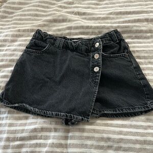 Zara Girl Denim Skort Black sz 13-14
